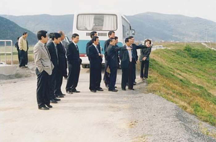 우곡 봉산제방 수해복구사업장 현장방문