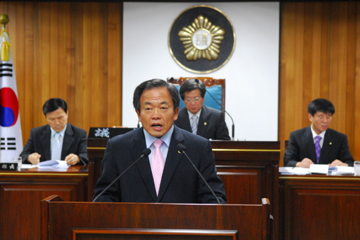 제140회 고령군의회 임시회(부의장 당선자 인사)