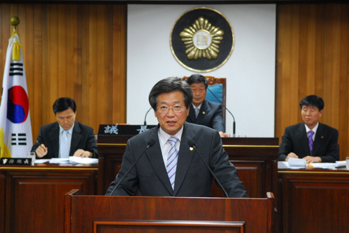 제140회 고령군의회 임시회(의장 당선자 인사)