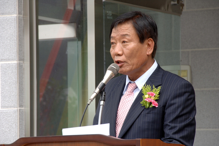 성산면 강정리 마을회관 준공식(성목용 의원 축사)