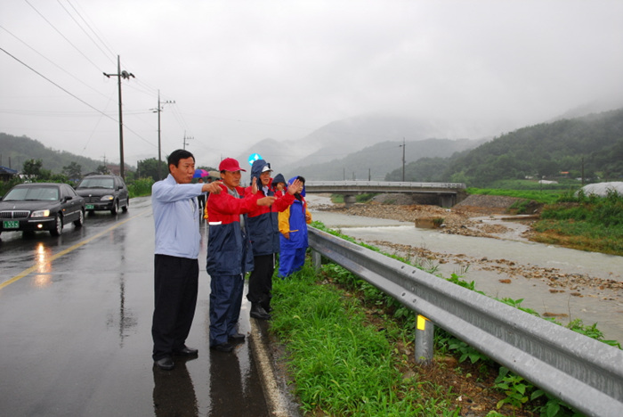 제141회 임시회 수해지역 현장방문