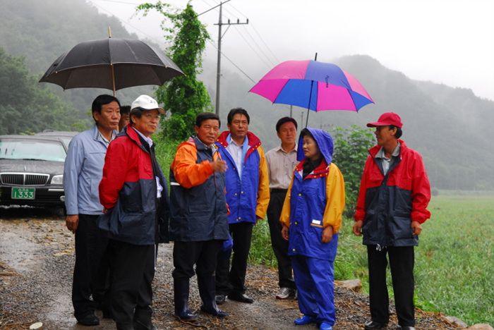 제141회 임시회 수해지역 현장방문