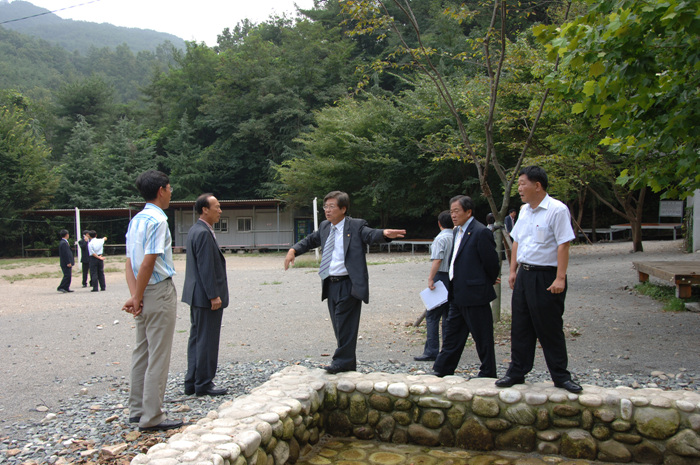 제142회 임시회 현장방문(옥계 청소년야영장)