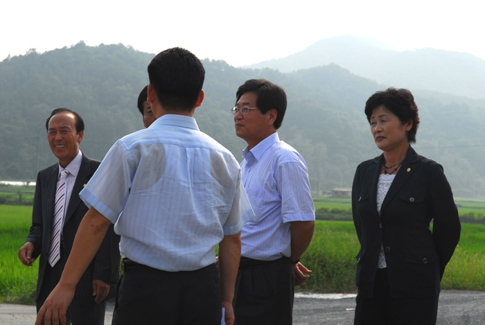 제142회 임시회 현장방문(학교통합추진 공사 현장)