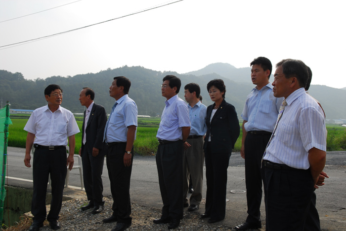 제142회 임시회 현장방문(학교통합추진 공사 현장)