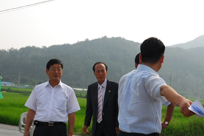 제142회 임시회 현장방문(학교통합추진 공사 현장)