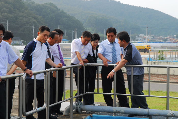 제142회 임시회 현장방문(하수종말처리장)