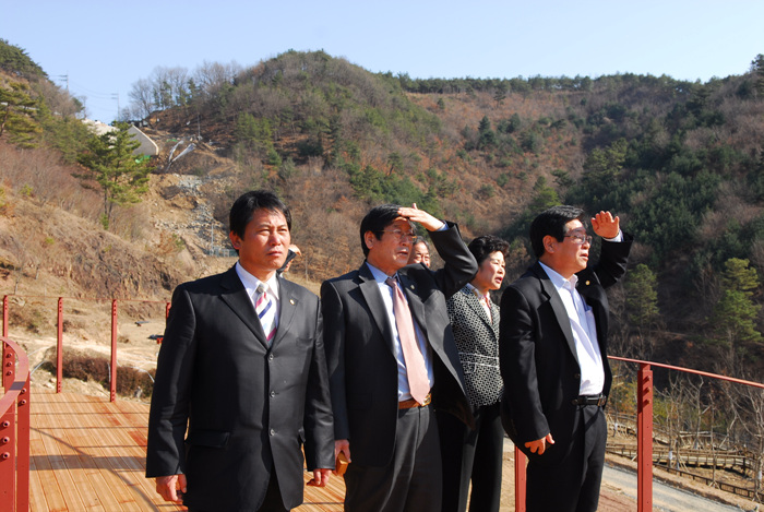 주요사업장 현장방문 - 산림녹화 기념숲 공사현장