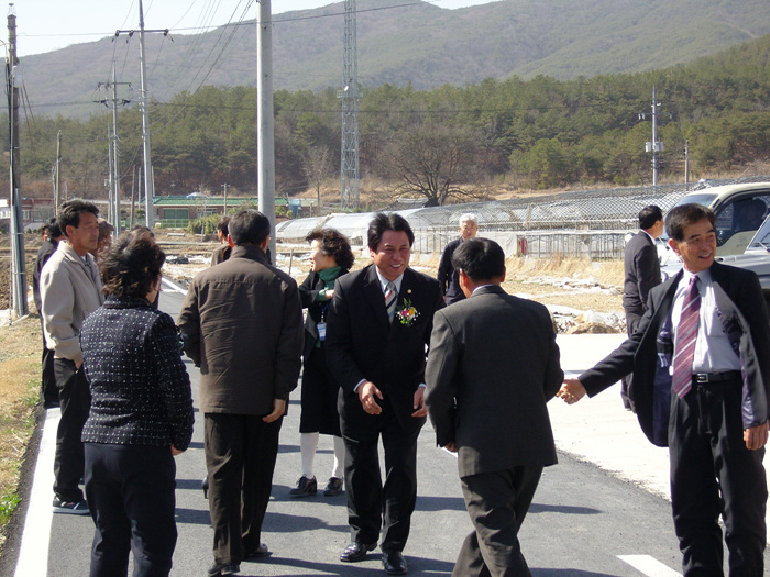 월막리 보건진료소 준공식 참석