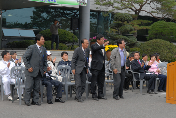 2007 군민자전거 타기 대행진 참석