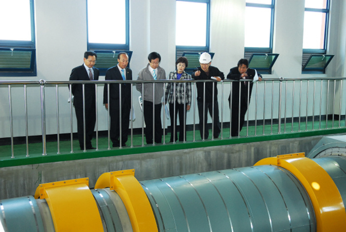 하수처리장 슬러지 처리시설 견학