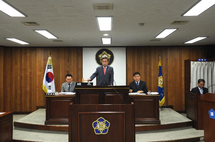  제206회 임시회 개회(6일간)