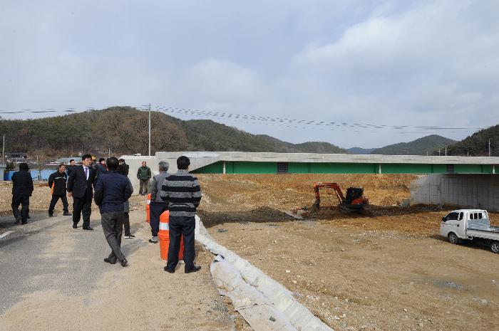 운수 대평리 소하천 다리공사 현장실사