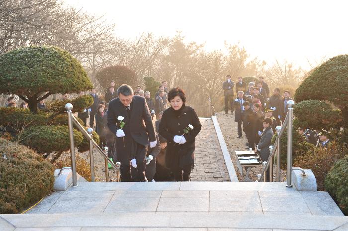 새해 충혼탑 참배