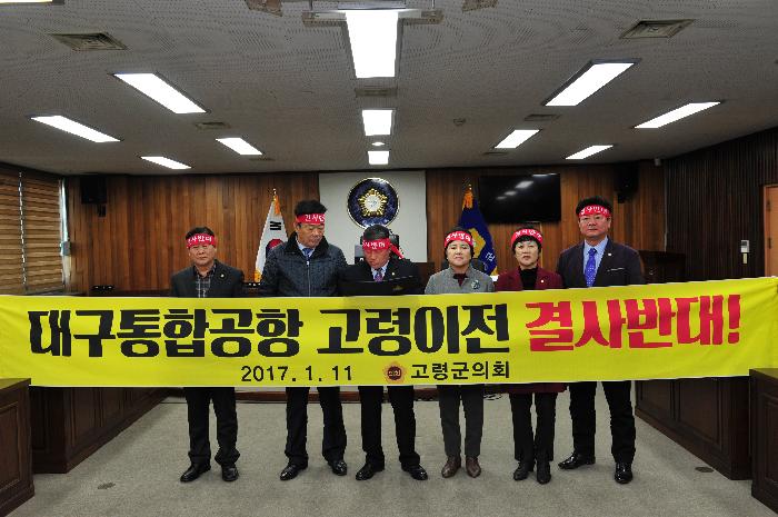 대구 통합공항 고령이전 결사반대