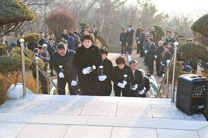 새해 충혼탑 참배