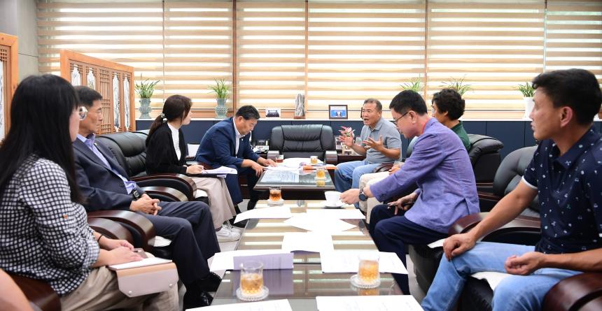  쌍림면 폐기물처리업소각장 반대 추진위원회 면담